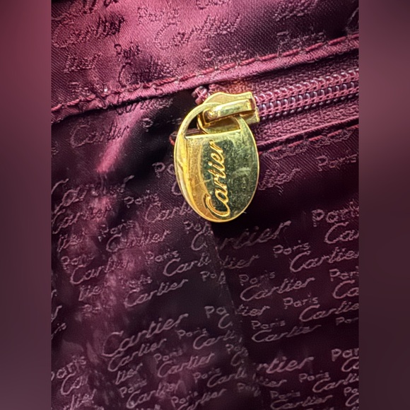 Cartier Vintage Calfskin Bucket bag with card and COA - Picture 7 of 17